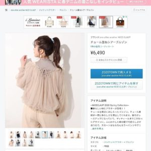 日本Nice Claup 全網紗燈籠袖 白色 裸粉色 黑色 可愛 小外套