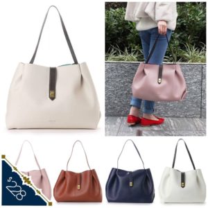 日本 Colours by Jannifer sky 6色 扣帶 餃子袋 手袋 handbag