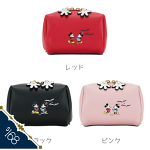 低至$98😍日本Colors by Jennifer sky x Disney Mickey Mouse 米奇老鼠 化妝袋 收納袋 Pouch make up bag