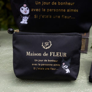 日本Maison de FLEUR 限定 Kuromi Melody 化妝袋 收納袋 POUCH マイメロ クロミ ティッシュポーチ