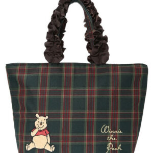 日本Maison de FLEUR Disney Winnie the Pooh 小熊維尼 格仔 手袋 フリルトートプチバッグ