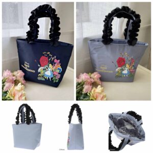 日本Maison de FLEUR 愛麗絲夢遊仙境 手袋 HANDBAG Disney Alice/フリルハンドルトートバッグ