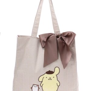 日本Maison de FLEUR 布甸狗 側孭袋 散紙包 收納袋 ポムポムプリンとおさんぽ トートバッグ