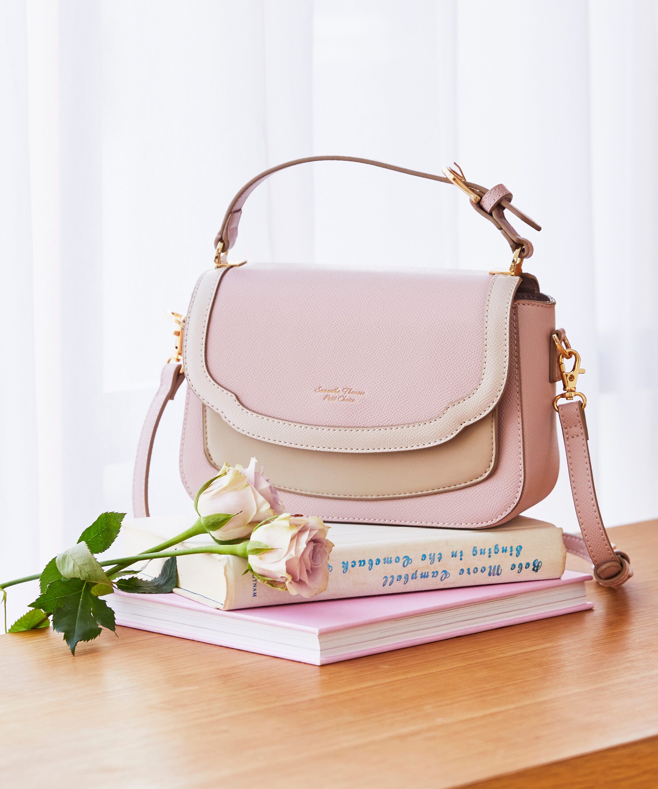 一件包郵❤️日本 Samantha Thavasa Petit Choice 糖果粉系 斜孭袋 Crossbag Handbag ニュアンスカラーバッグ Samantha Thavasa peti choice バック