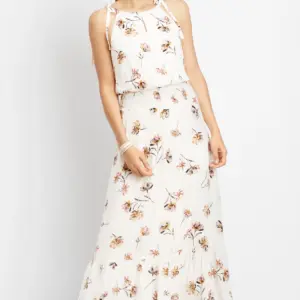 美國Maurices 印花 入膊 修腰 連身裙 Floral Smocked Waist Maxi Dress – Medium