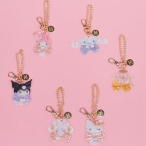 日本Maison de FLEUR x Sanrio 玳瑁貝殼色 匙扣掛飾 キーチャーム 玉桂狗Cinnamoroll PompomPurin Kogimyun Kuromi 布甸狗My Melody Hello Kitty