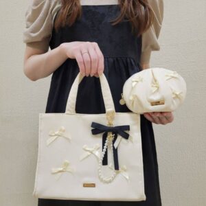 [包順豐自取🧧]日本Maison de FLEUR 蝴蝶蝴蝶蝴蝶結🎀🎀🎀小手袋 リボンリボンリボントートバッグ