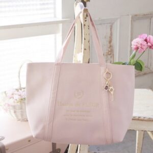 [可放A4]日本Maison de Fleur 帆布 拼接 側孭袋 帆布ボンディングトートMバッグ