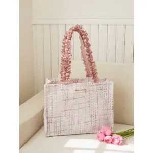 日本Maison de FLEUR 粗花呢方形托特包 ツイードスクエアトートMバッグ