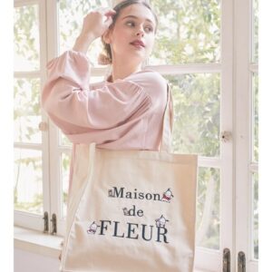 [清倉 包順豐自取❤️‍🔥][可放A4]日本Maison de FLEUR PC狗 帆布袋 方形 側孭袋 ポチャッコ スクエアトートバッグ