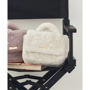 日本Maison de FLEUR 毛毛珍珠 手袋 斜孭袋 メモリアルファーパール2Wayショルダーバッグ