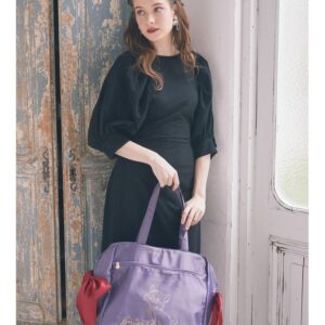日本Maison de FLEUR 貓兒歷險記 Berlioz 旅行袋ミニキャリーオンバッグ