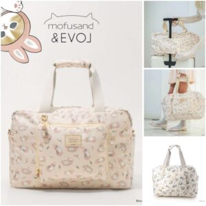 [滿$350+78換購]日本EVOL mofusand 輕量可摺疊旅行袋 コラボボストンバッグ AW30492