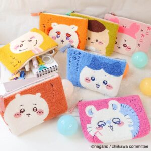 [包順豐自取🧧][2件$128]Chiikawa 3層毛毯刺繡收納小袋 サガラ3ポケットポーチ