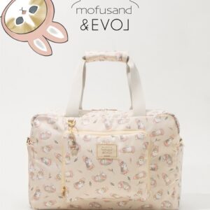 [滿$350+78換購]日本EVOL mofusand 輕量可摺疊旅行袋 コラボボストンバッグ AW30492