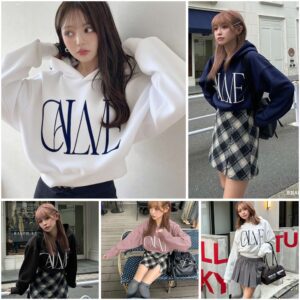日本GRL GAME刺繡連帽衛衣 HOODIE ロゴ刺繍パーカー[pm395]