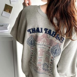 日本《JaVa × ジャバ 聯名款》異國風刺繡 兩面著 刷毛衛衣前後2wayタイレシピ刺繍裏起毛スウェットトップス