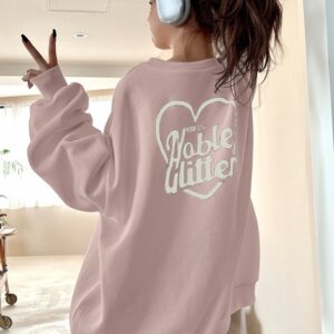 日本GRL 愛心Logo印花衛衣 ハートロゴプリント裏起毛スウェット[pm289a]