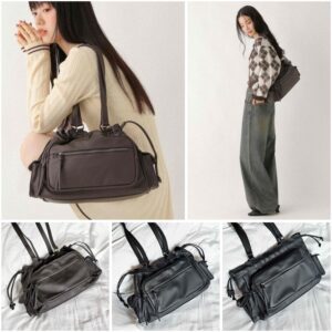 日本HEATHER 2WAY 柔軟仿皮 多分格雲朵包 2WAYマルチポケットBAG