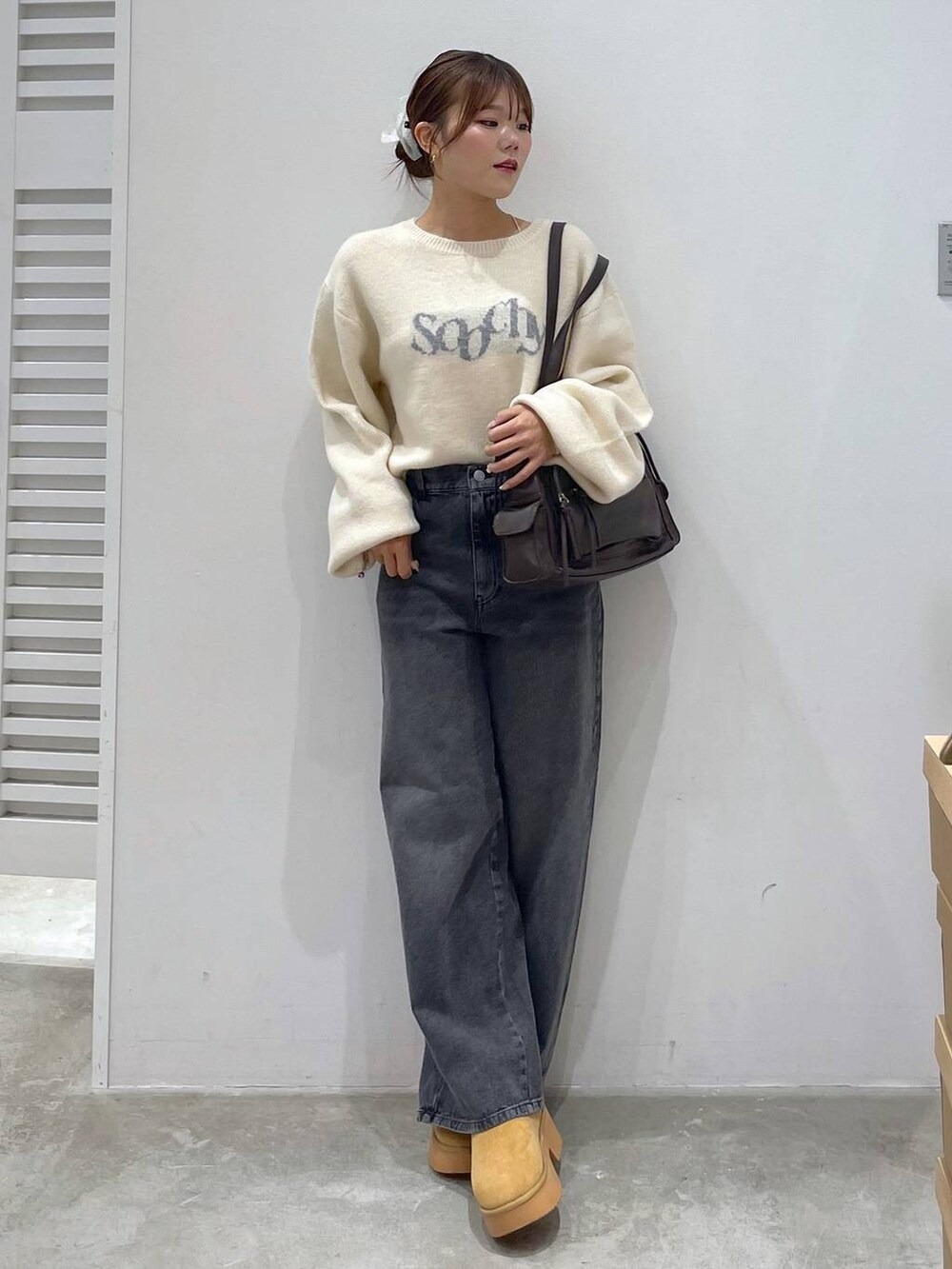 日本HEATHER 2WAY 柔軟仿皮 多分格雲朵包 2WAYマルチポケットBAG