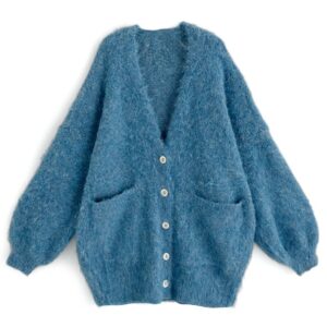 日本GRL 羊毛混紡 毛絨感 針織外套ウール混シャギーニットカーディガン[kz361]