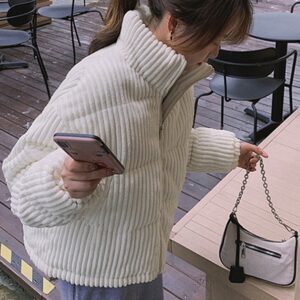 [粉色包順豐自取🧧]日本GRL 燈芯絨棉外套 コーデュロイダウンジャケット[ask38]