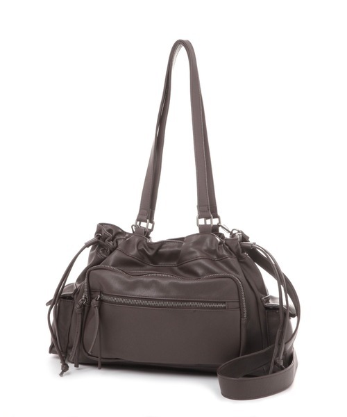 日本HEATHER 2WAY 柔軟仿皮 多分格雲朵包 2WAYマルチポケットBAG